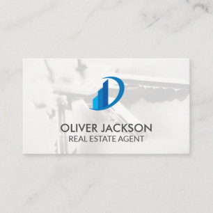Real Estate Home Icon   Keys Business Card