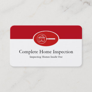 Real Estate Home Inspection Business Card