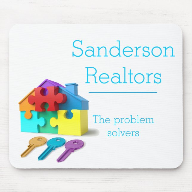 Real Estate, Home insurance, Realtor, estate agent Mouse Mat (Front)