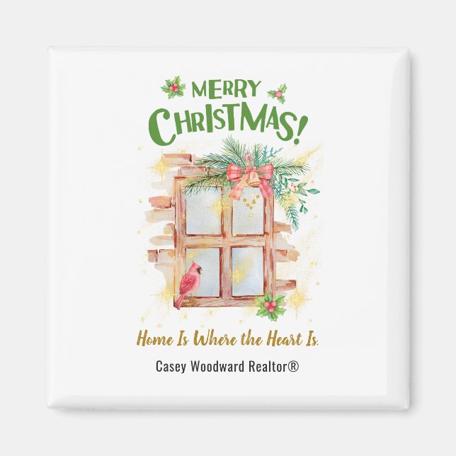 Real Estate Home Is Where the Heart Is Budget  Magnet (Front)