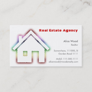 Real Estate Home   Professional Business Card