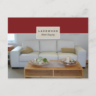Real Estate Home Staging Postcard Sofa