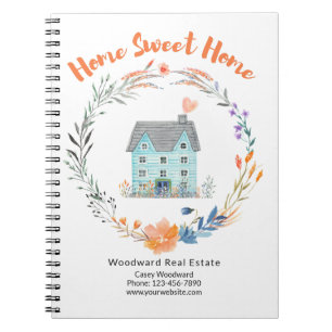 Real Estate Home Sweet Home Budget Promotional Notebook
