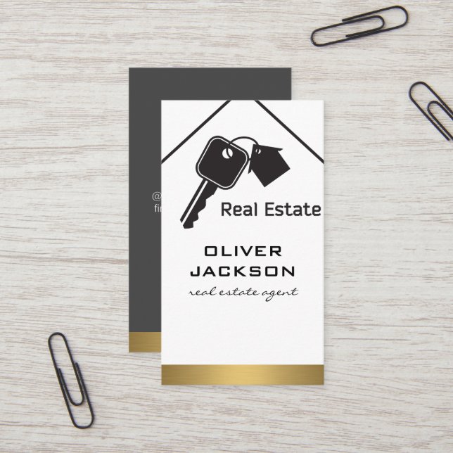 Real Estate Homes Business Card (Front/Back In Situ)