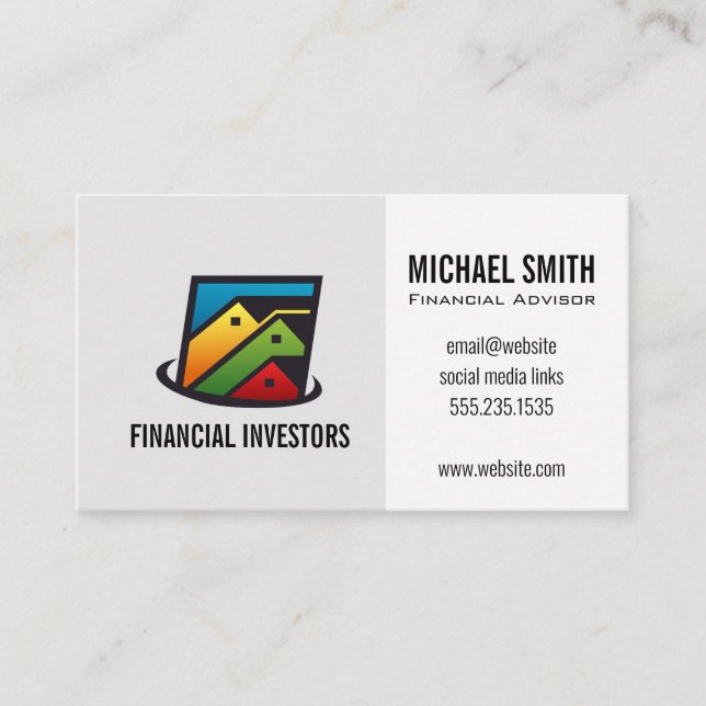 Real Estate Homes Business Card (Front)