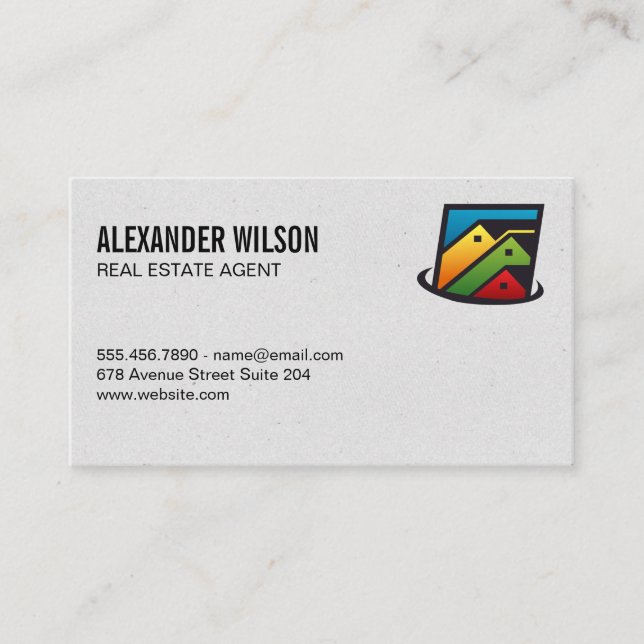 Real Estate Homes Business Card (Front)