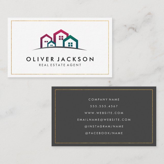Real Estate Homes Business Card (Front/Back)