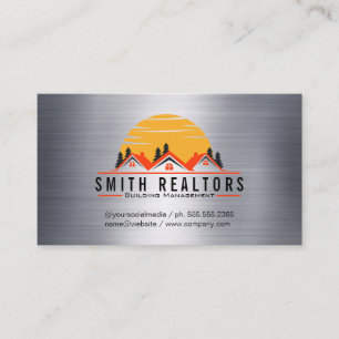 Real Estate   Homes Logo Business Card