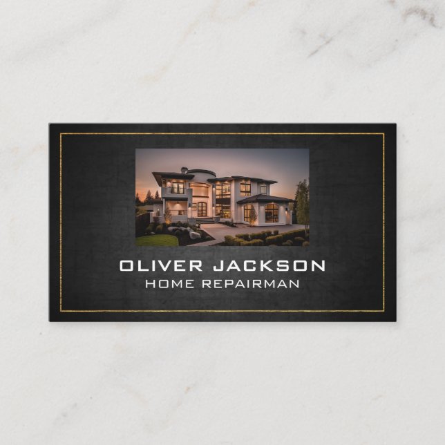 Real Estate Homes Luxury | Property Business Card (Front)