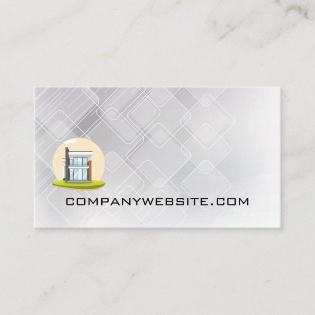 Real Estate Homes | Modern House Business Card (Front)