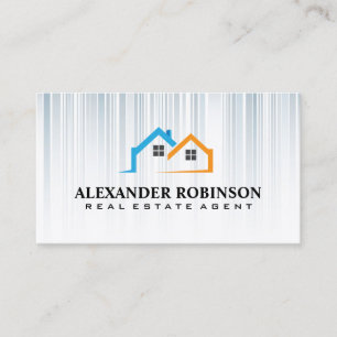 Real Estate Homes   Properties   White Collar Business Card