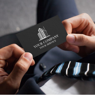 Real Estate House Cleaning Logo Business Card