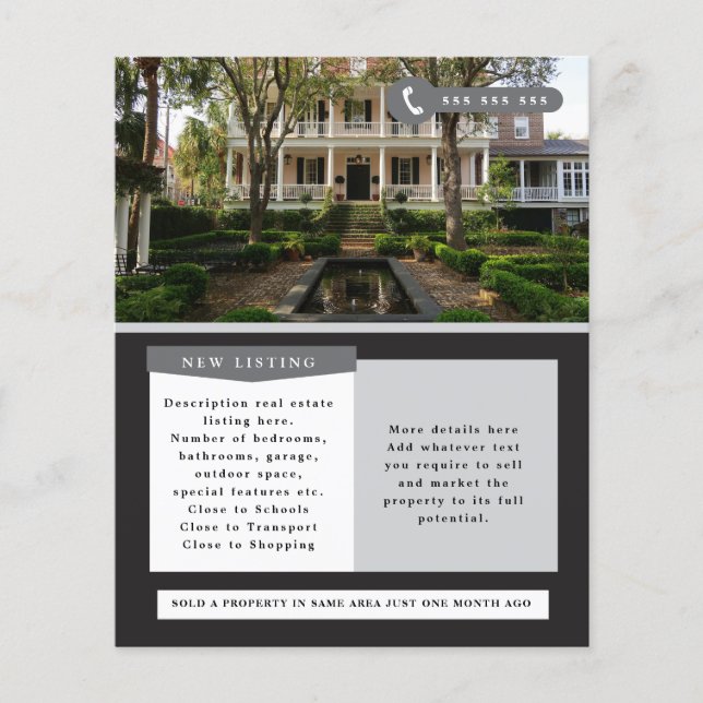 Real Estate House For Sale Marketing Flyer (Front)