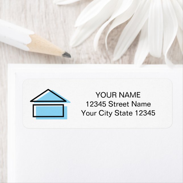 Real estate house logo custom return address (Insitu)