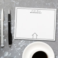 Real Estate House Simple Chic Custom Home Realtor