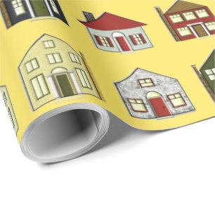 Real Estate Houses Wrapping Paper