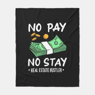 Real Estate Hustler Fleece Blanket