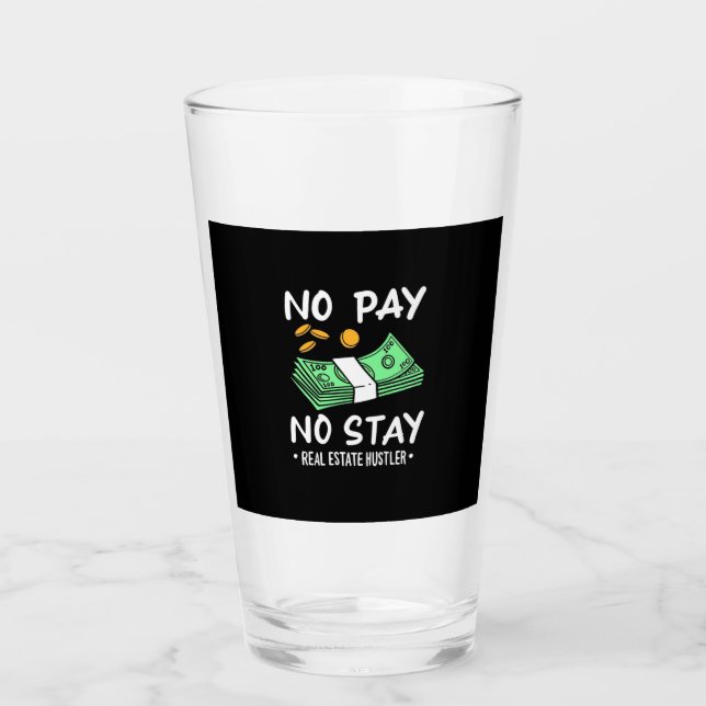 Real Estate Hustler Glass (Front)