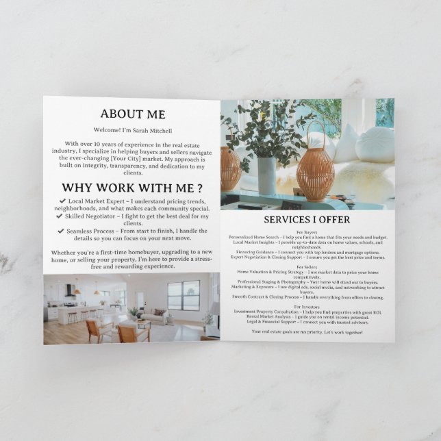 Real Estate Introduction Brochure Programme (Inside)