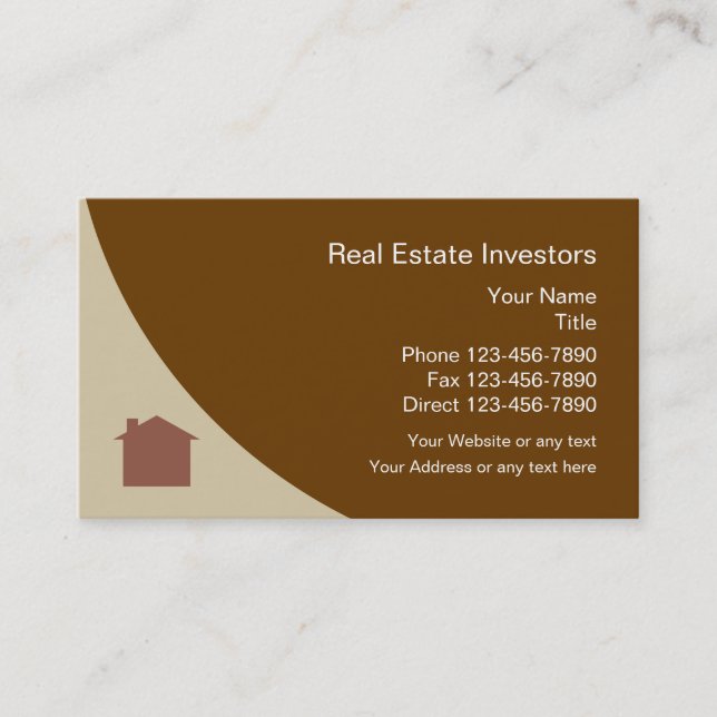 Real Estate Investor Business Card (Front)