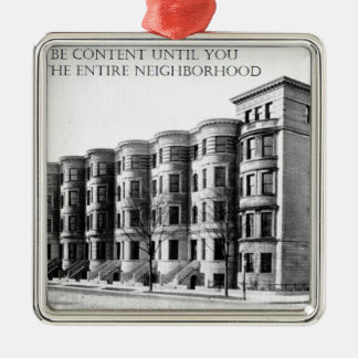 Real Estate Investor Buy the Whole Neighbourhood Metal Tree Decoration
