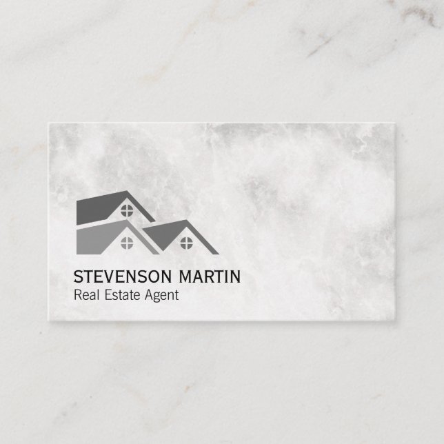 Real Estate Investor | Executive Marble | Realtor Business Card (Front)