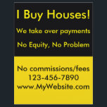 Real Estate Investor Flyer<br><div class="desc">Flyer for buying houses as a real estate investor.  Be sure to edit it to add your own contact information.  If you don't have a website you can remove that section or get a website at DoneDealWebsite.com.</div>