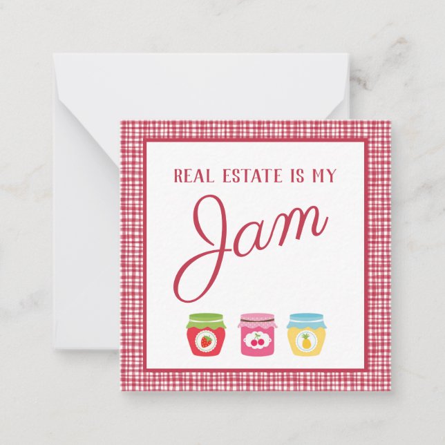Real Estate is my Jam Pop By Card (Front)