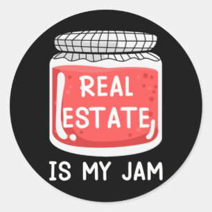 Real Estate Is My Jam Sticker 