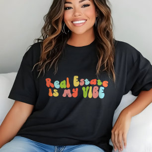 Real Estate Is My Vibe Tee, Counsellor, Realtor Tri-Blend Shirt