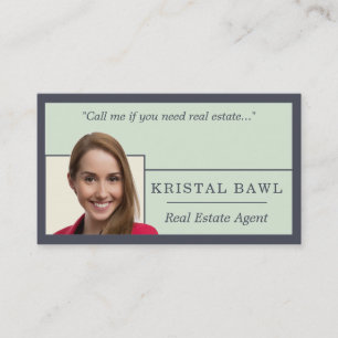 Real Estate Ivory Hues Business Card