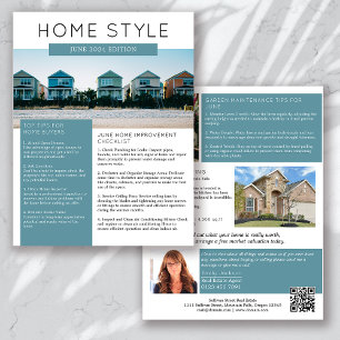 Real Estate June Newsletter Promotional Farming Flyer