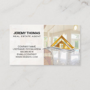 Real Estate Kitchen Modern Logo Business Card