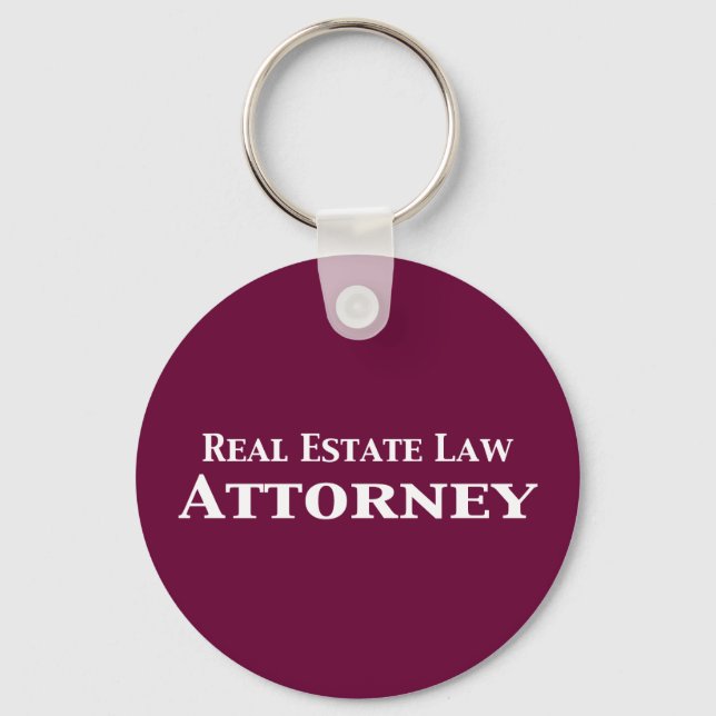 Real Estate Law Attorney Gifts Key Ring (Front)