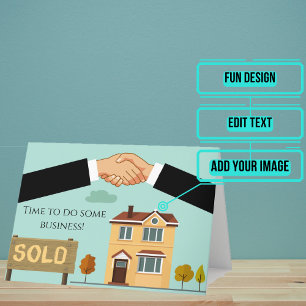 Real Estate License Congratulations with Keys Card