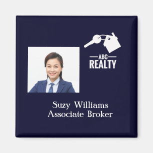 Real Estate Logo and Photo Magnet