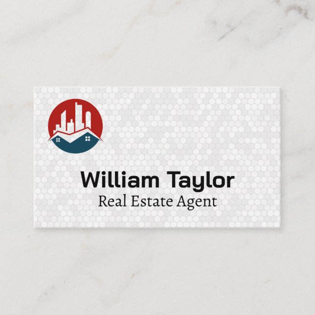 Real Estate Logo | Corporate  Business Card (Front)