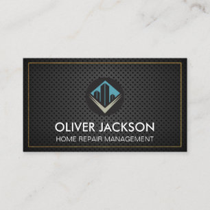 Real Estate Logo   Leather Mesh  Business Card