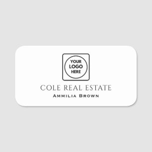 Real Estate Logo   Modern Minimal Realtor Branding Name Tag