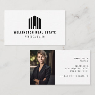 Real Estate Logo Photo Listing Agent Realtor Business Card