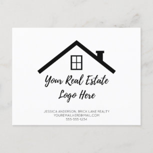Real Estate Logo Promotional Contact Info Postcard