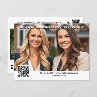 Real Estate market lead generating editable photo Postcard