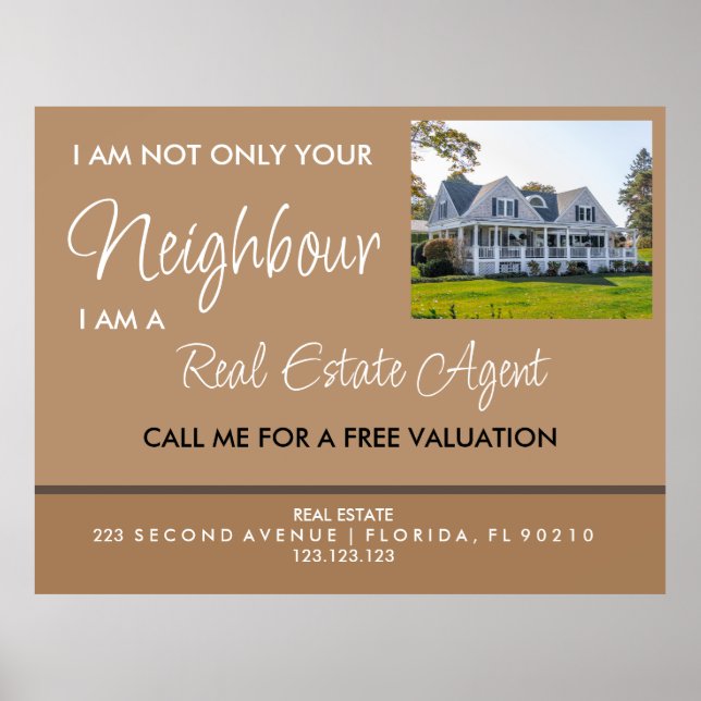 Real Estate Marketing Agent  Flyer Poster (Front)