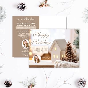 Real Estate Marketing Christmas Postcard