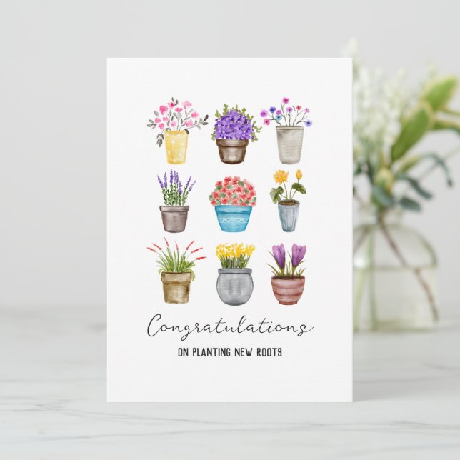 Real Estate Marketing Congratulations Homeowner  Card (Standing Front)