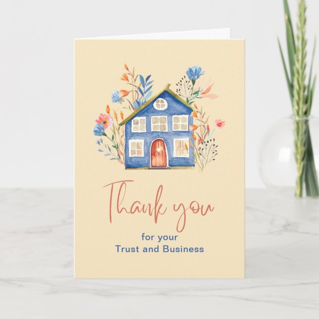 Real Estate Marketing | Thank You New Homeowner Card (Front)