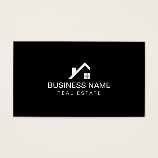 Real Estate Modern House Logo Professional Business Card
