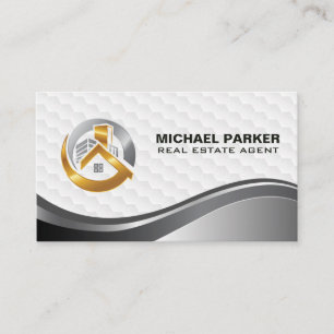 Real Estate Modern Logo   Buildings Business Card