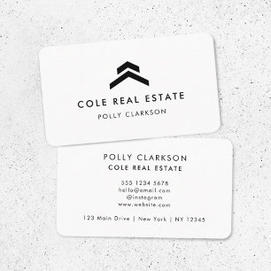 Real Estate Modern Minimal Listing Agent Realtor Business Card