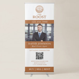 Real Estate Modern Professional Custom Logo Retractable Banner